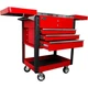 Homak RD06043500 Slide Top Service Cart 35&Prime; Pro Series Four Drawer, Red