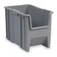 Akro-Mils 13014Grey Stacking Bin, 17-1/2 In L X 10-7/8 In W X 12-1/2 In H,