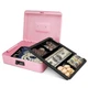 Flexzion Cash Box with Key - Money Box for Cash Businesses Cashier and Petty Cas
