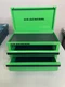 US GENERAL Mini Toolbox 2 Drawer Green Rust Resistant Powder Coated New Open Box