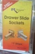 RV Designer H307, Drawer Slide Socket Set, ? - Shape, 2 Per Pack, Cabinet Har...