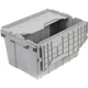 Akro-Mils Attached Lid Container 21-1/2"L x 15"W x 9"H Lot of 6