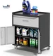 Garage Cabinets,Metal Garage Storage Cabinet with Wheels,Lockable Rolling Tool C