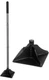 Walensee Steel Tamper with 48 inch Handle 8"x8" 8"&times;8", Black 