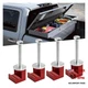 4PCS Truck Tool Box Mounting Kit&mdash;J Hook Truck Clamps&mdash;No Drilling&mdash;Red
