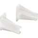 Prime-Line Side Mounted Track Socket R 7240 Pack of 6 PRIME-LINE Plastic White