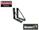 Buyers Products 1701005B, 18x18" Bolted Black Structural Steel Mounting Brackets