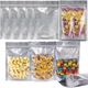 1 Gallon 30 Packs Mylar Bags for Food Storage, 10"X 14" Mylar Bags with Window, 