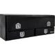 Buyers #1725641, 72" Black Diamond Tread Aluminum Contractor Truck Box w/Drawers