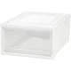 Iris Stacking Drawer, 30.88QT, 15-3/4"Wx19-3/5"Lx9"H, 3/CT, White