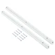 uxcell Drawer Slides, 1Set 300mm - Plastic Rails with 300mm, White