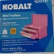 Kobalt Mini Toolbox Hot Pink Powder-Coated Aluminum 2 Drawers Magnetic Closure