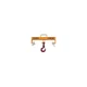 CALDWELL 10S-2-20 Forklift Lifting Beam,4,000 lb,Yellow 41D513