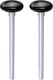 Uxcell 2Pcs 1.8" Nylon Garage Door Rollers for 2" Garage Track, 7" Long Stem Qui