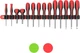 Olsa Tools Premium Wall Mount Screwdriver Organizer | Red Nylon + Black Clips 