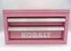 Kobalt Mini 2 Drawer Steel Tool Box W/ Lid Top Compartment Pink Clean!!