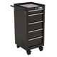 Ironton 5-Drawer Rolling Cabinet, 17in., 75-Lb. Capacity, Steel Construction