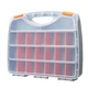 Makitoyo Hardware Storage Box Tools Organizer Container with Handle and Clear...