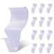 Biaungdo 12 Pcs Vinyl Siding Hooks, Heavy Duty Stainless Steel White Vinyl Si...