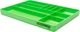 OEMTOOLS 22213 Tool Box Organizer Tray &ndash; 10-Compartment Green Tray, 