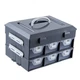  11 Inch Classic Gray Tools Hardware and Screw Parts Storage Dark Gray
