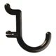 Functionaire Locking Pegboard Hooks, 1 in. L, Blk, PK25 25-FH1-4 Functionaire