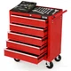 TUFFIOM 5-Drawer 24.4 inches (W) x 13 (D) x 29.5 (H), Red 