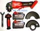 NEW Milwaukee M18 FUEL BARE 2880-20 Grinder, 2) 5.0 AH Battery 4 1/2 5" 18 Volt