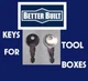CH502 BETTER BUILT SET OF 2 REPLACEMENT KEYS DELTA JOBOX DEWALT TRUCK TOOLBOX