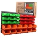SWANLAKE 30PCS Wall Mounted Storage Bins, Plastic Garage Rack ,Screw Storage 