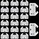 Litoexpe 20Pcs Plastic Drawer Guides, Rear Drawer Track Guide Replacement,Center