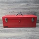 Westward Hand Tool Box Steel Red 26" W X 8" D X 9" H Storage Carry Handles
