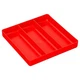 Ernst Manufacturing Home and Garage Organizer Tray, 3-Compartments, Red