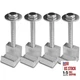 Hirificing 4PCS Truck Tool Box Mounting Kit, J Hook Truck Crossover Tool Silver