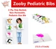 Dental Zooby Bibs, Disposable Waterproof Three Layers Pediatric Bib, 13.5 x 9 in