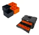 Ridgid 2.0 Pro Gear 4 Drawer Tool Organizer Box Compatible Small Nesting Bins
