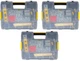 (3) ea Stanley Tools STST14022 Sort-Master Junior Small Parts Storage Organizer