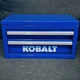 Kobalt Blue 2-Drawer Mini Tool Box NEW Blue Finish
