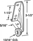 Prime-Line 221153 Steel Left Handed Drawer Track Roller Assembly 5/16x13/16 in.
