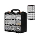 ValueMax Small Parts Organizer Box, Double-Sided Tool Box with 18 Removable B...