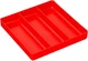 Ernst Manufacturing Home and Garage Organizer Tray, 3-Compartments, Red
