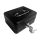 Jssmst X-Small Cash Box with Lock - Money Saving X-small, Black X-small 