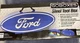 GoBoxes Ford Motor Logo Steel Tool Box  23-1/2&rdquo; x 9" X 6" F1000V Blue Open Box