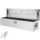 VEVOR Heavy Duty Aluminum Truck Bed Tool Box, Diamond Plate Tool Box with Side H