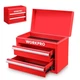 WORKPRO Steel Small Toolbox 2 Drawer Metal Mini Tool Box with Ball Bearing Slide