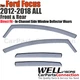 Wellvisors In-Channel Window Visors Deflectors 4Pcs For Ford Focus 2012-2018