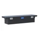 72in Truck Bed Storage Tool Box Low Profile Toolbox Pull Handles UWS Matte Black
