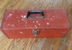 Vintage Kennedy KK-19-015036 Red Metal Tool Box No Tray 19" x 7&rdquo; x 7-1/2" USA