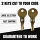  UWS (ONLY) Toolbox Keys Code Cut CH501 to CH510 Truck Tool Box Lock Key