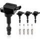4PCS UF816 Ignition Coil & Spark Plugs Pack For Kia Forte Optima 2.0L